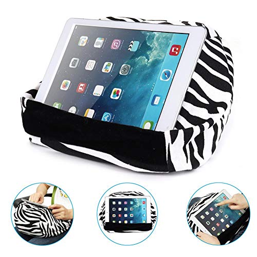 Urnanal Universal Soft Tablet Stand Pillow Holder, Sofa Bed Reading Pillow Beanbag Lap Stand for iPads/Tablets/eReaders/Phones/Books/Magazines