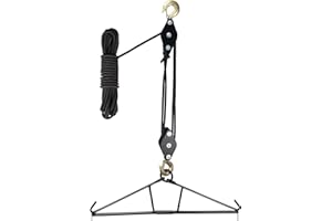 Ideagle Deer Hanger for Skinning, Deer Hunting Game Hoist Hanging Gambrel with Pulley Lift System, Max to 800LB