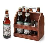 Wooden Six Pack Beer Tote