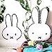 Hiltow Miffy Rabbit Toy Pillow,Decorative Cotton Throw Pillow for Kids (Large)