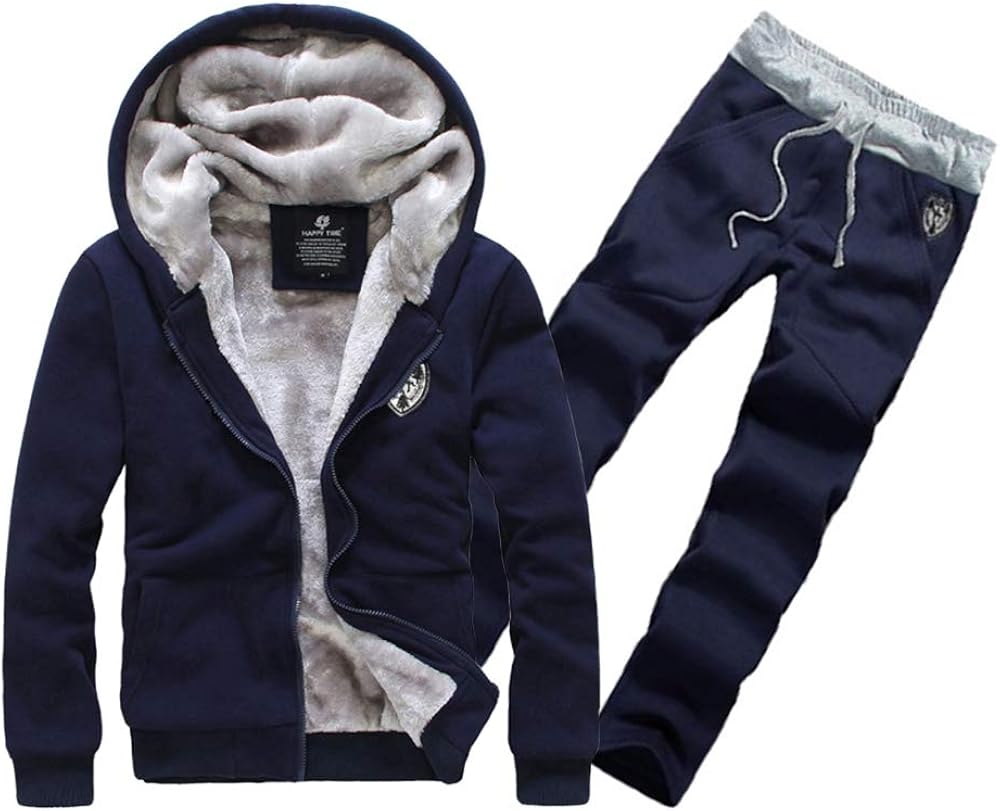 Ambly メンズファッション 裏起毛 スウェット メンズ 上下 おしゃれ ジャージ 上下セット あたたかい 秋冬 部屋着 パーカー フード トレーナー アウター ジャージ上下セット 通販 Amazon