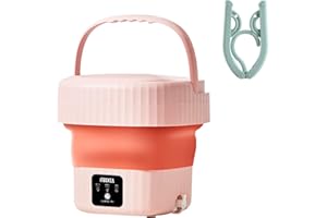 BESDAS Portable washing Machine,Folding Mini Washing Machine Sterilization Drying Washing Machine for Baby Clothes, Underwear or Small Items, Apartment, Dorm, Camping, RV Travel laundry