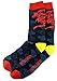 DapperGanger Mens Colorful Dress Socks Fashion Multipack Happy Funky Crazy Funny