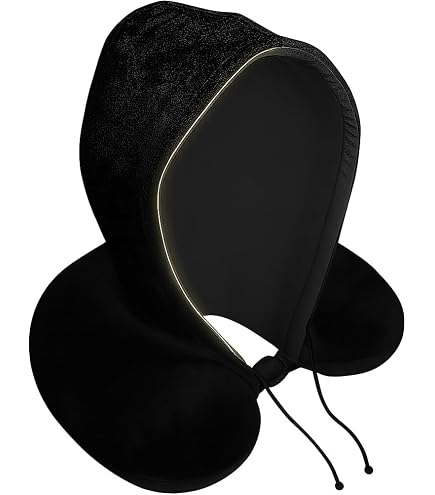 Amazon.com: Sealy, Infused-Gel Hooded Travel Pillow with Airflow