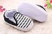 Fairy Season Baby Unisex Cotton Blend Soft Sole Navy Stripe Cloth Shoes