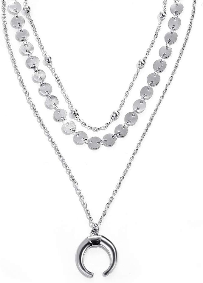 Gold Plated Pendant Necklace for Women Clavicle