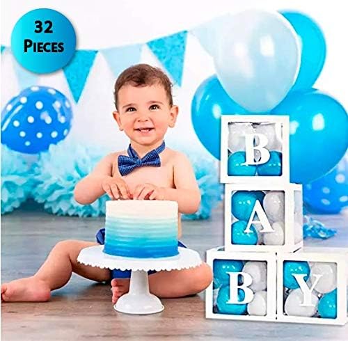 Amazon Com Baby Shower Decoration Balloon Blocks For Boy