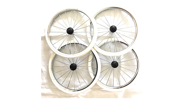 4 x Carrito ruedas 300/350 mm metal ruedas de radios ...