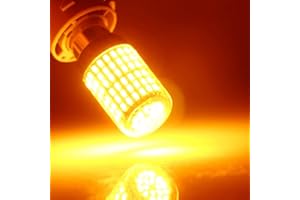 YM E-Bright 1156 7506 Turn Signal Bulb Canbus No Error BA15S 1141 1003 Led Bulb For RV Camper Turn Tail Blinker Light Amber Y