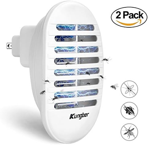 Kungber 2 Pack Bug Zapper with Storage Box UV Light Mosquito Killer Electronic Insect Killer Eliminates Most Flying Pests, Mosquito &amp; Insect for Indoor Use