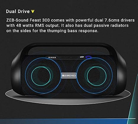 zebronics party boom sound