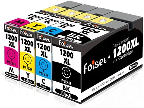 Foiset Compatible Replacement PGI-1200XL PGI-1200 XL Ink Cartridge for Maxify MB2020 MB2120 MB2320 MB2350 MB2720 MB2050 Printer