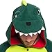 Silver Lilly Unisex Adult Pajamas - Plush One Piece Cosplay Dinosaur Animal Costume