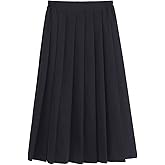 Only Faith Women/Girls JK Uniform Skirt Elastic Waist Classic Pleated Skirt