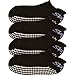 Skyba Non Slip Socks for Women - Grips for Barre, Pilates, Yoga, Hospital, Labor [Mesh Washing Bag] (Medium, 2 Pairs- Black)
