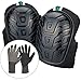 Knee Armor Heavy Duty Professional Knee Pads with Gel Cushions, EVA Foam, Adjustable Straps, Bonus Protective Gloves. Superb Knee and Hand Protection. Perfect for Construction, Gardening and More