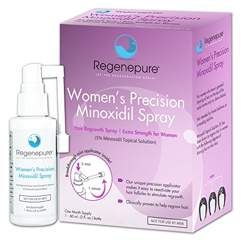 Regenepure - Women s Precision Minoxidil Spray, Contains 5% Minoxidil to Support Hair Regrowth, 2 Ounces