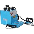 Industrial Steam Iron Commercial Steam Iron with Water Tank 4 Liter Capacity Temperature Adjustable Soleplate Electric Steam Station Fabric Steamer Garment Steamer for dry cleaner, curtain shops …