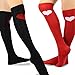 TeeHee Valentine's Day Women's Cotton Knee High Socks 2-Pair (Big Heart)