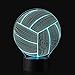 3D Illusion Volleyball Night Light Lamp with 7 Color change, touch base, power by AA batteries
