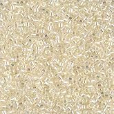 Miyuki Delica 11/0 Cylinder Seed Beads - Crystal Ivory Gold Luster - DB0109 5 Grams