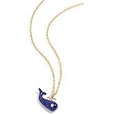 Ariel Gordon Jewelry Women's Lapis Migrating Whale Charm Necklace, Lapis, Blue, One Size