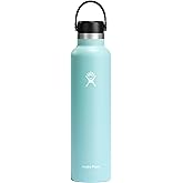 Hydro Flask Water Bottle - Insulated Stainless Steel - Non Spill, Leakproof in 24 Oz Dew