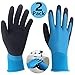 Waterproof Work Gloves 2 Pairs, Double Latex Coated Grip and Comfortable, Improved Dexterity for Outdoor Garden Watering Car Cleaning Multipurpose -2 Pack