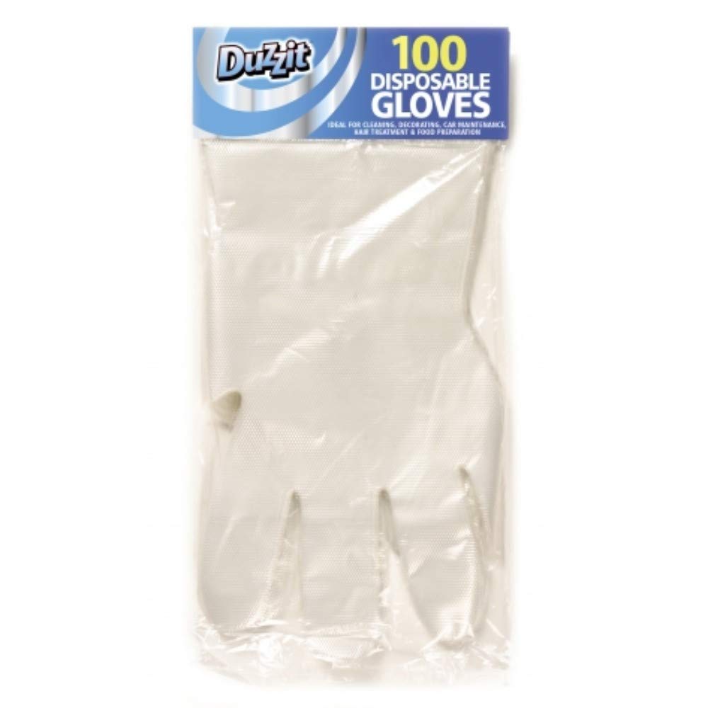 3 X Pack of 100 Disposable Clear Gloves