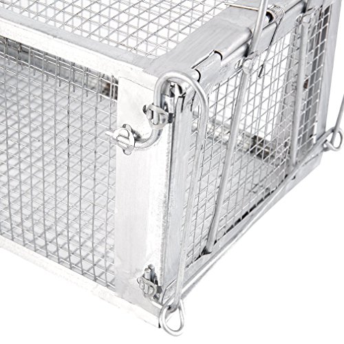 One Door Animal Trap,One Door Animal Trap Sturdy Steel Cage for Small Rodent Humane Cage Control Catch Bait for Rat Squirrel - Thumbnail 4