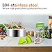 Instant Pot Accessories Steamer Basket with Egg Steamer Rack, Divider, Fits Instant Pot 5,6,8 qt Pressure Cooker, Stainless Steel, 3 Pcs Set