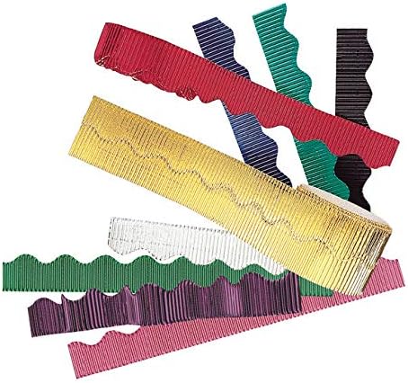 Bordette 0037860 Scalloped Decorative Border, 2-1/4" x 25' Size, 4.3" Width, 4.2" Length, 4" Height, Metallic Green
