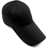 LOCOMO Men Women Super Extra Long Bill Fishing Hat Trucker Snapback Baseball Brim Sun Cap, Black Ffh322a