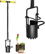 Colwelt Long Handle Bulb Planter Tool Serrated Sod Plugger for Tulips Daffodils view 1