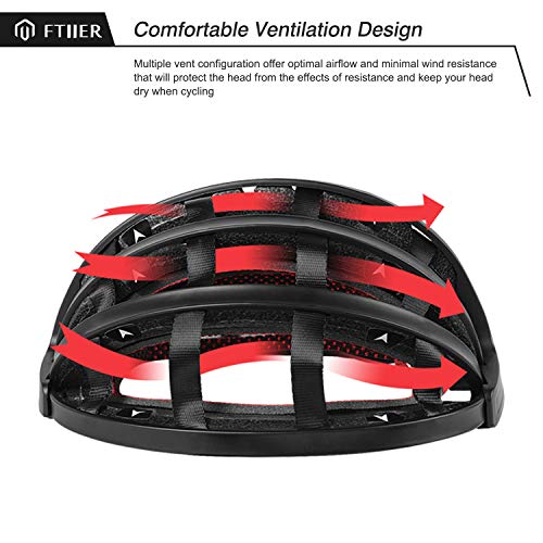 image for Ftiier Folding Helmet Bicycle Cycling Road Bike Collapsible Foldable P
