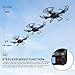 Potensic Drone with HD Camera, F183DH Drone RC Quadcopter RTF Altitude Hold UFO with Newest Hover Function,2MP Camera& 5.8Ghz FPV LCD Screen Monitor & Drone Carrying Case-(Green)