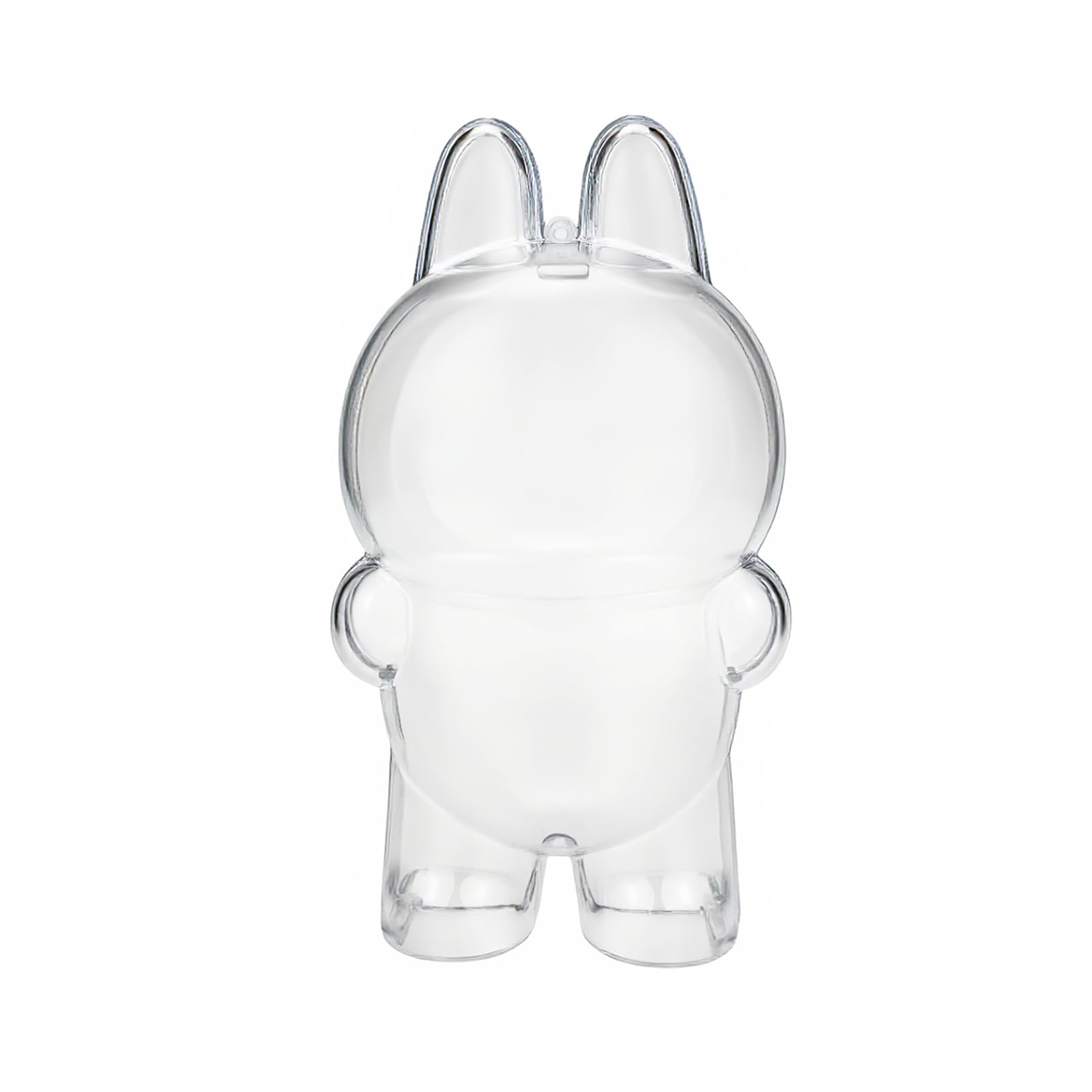 Photo 1 of Transwon Protective Case for LABUBU Fall in Wild/ Let's Checkmate, Display Box Hard Cover Accessories with Keychain for Exciting Macaron with Costumes (Acrylic Case Only)