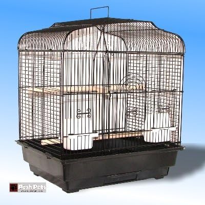 Lazaiza Bird Cage Black Budgie Canary