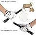Men's Compression-Fit Stable-Grip Genuine Cabretta Leather Golf Glove, Super Soft, Flexible, Wear Resistant and Comfortable, White (L, Left Hand)
