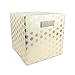 DII Hard Sided Collapsible Fabric Storage Container for Nursery, Offices, & Home Organization, (11x11x11") - Honeycomb Gold primary