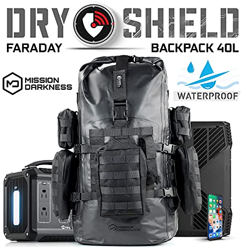 Mission Darkness Dry Shield Faraday Backpack 40L // Waterproof Tactical