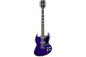 WESTCREEK GUITARS WestCreek RACER Solid Body Electric Guitar, Double Cut guitar, Rounded End Frets, Bone nut, Rosewood Fingerboard, Mahogany Body (Matte Purple)