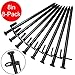 BareFour Tent Stakes Heavy Duty, 8-Inch Camping Stakes, Forged Steel Tent Pegs Unbreakable and Inflexible - Available in Rocky Place Dessert Snowfield and Grassland (8 Pack 8 Inch)