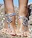 Bienvenu Multi Chain Beach Tassels Anklet Chain Bracelet Barefoot Sandals Foot Jewelry,2 Pcs Set