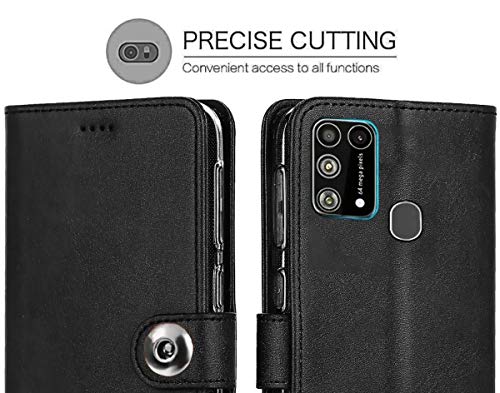SHINESTAR Samsung M31 Case Cover | Ultimate Flip Case Wallet Style Cover with Button Magnetic Closure Case Cover for Sam