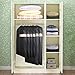 HOMMINI Pack of 6 Garment Bags, Full Clear Hanging Zipper Suit Bags, Storage/Travel/Closet Clothes Covers, Lightweight Dust Cover 2 Sets of (60
