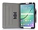 Galaxy Tab S2 8.0 Case, Samsung Galaxy Tab S2 8.0 case, rooCASE Slim Fit Leather PU Multi-Viewing Tabet Stand Folio Case Sleep Wake Smart Cover Black