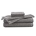 FlatIron Flax Waffle Weave 6 Piece Towel Set, Grey