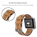 SWEES Leather Bands Compatible with Fitbit Blaze Smart Watch, Genuine Leather Replacement Band with Metal Frame Small & Large for Women Men, Champagne Gold, Rose Gold, Black, Brown, White, Grey, Beige