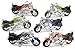 Large Pull Back Friction Motorcycles - 6 Piece 7 Inch Racer Vehicle - For Kids In Assorted Colors - Great Party Favor, Prize, Gift – By Kidsco